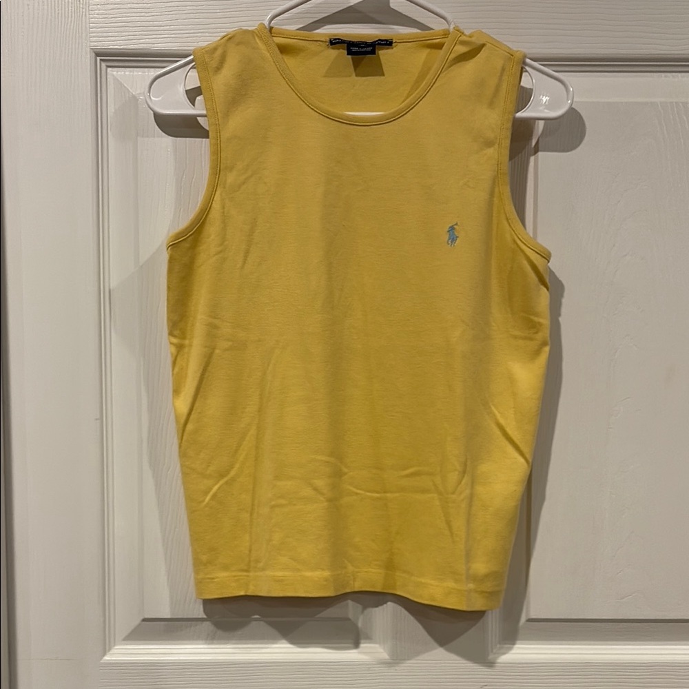 Ralph Lauren Sunflower Yellow Sleeveless Cotton Tank